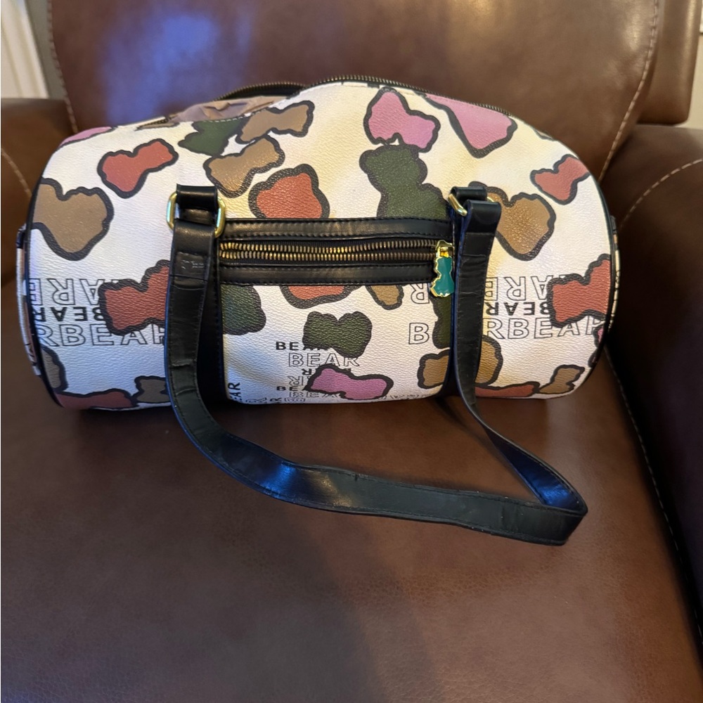 Tous-Style Bear Multicolor Travel Bag with Duffle Design